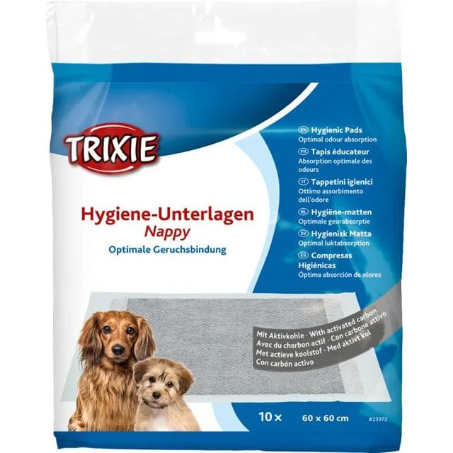 Hygiene-Unterlage Nappy, Aktivkohle, 60 × 60 cm, 10 St.